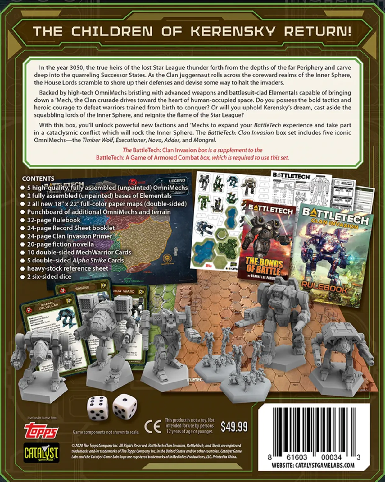 Catalyst Game Labs Battletech - Clan Invasion Starter Set