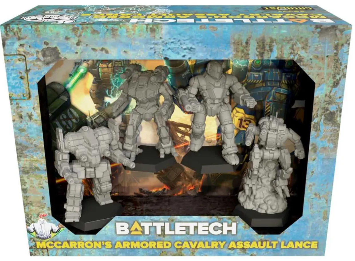 Catalyst Game Labs Battletech Force Pack - Inner Sphere McCarrons Armored Cavalry Mercenary Assault Lance