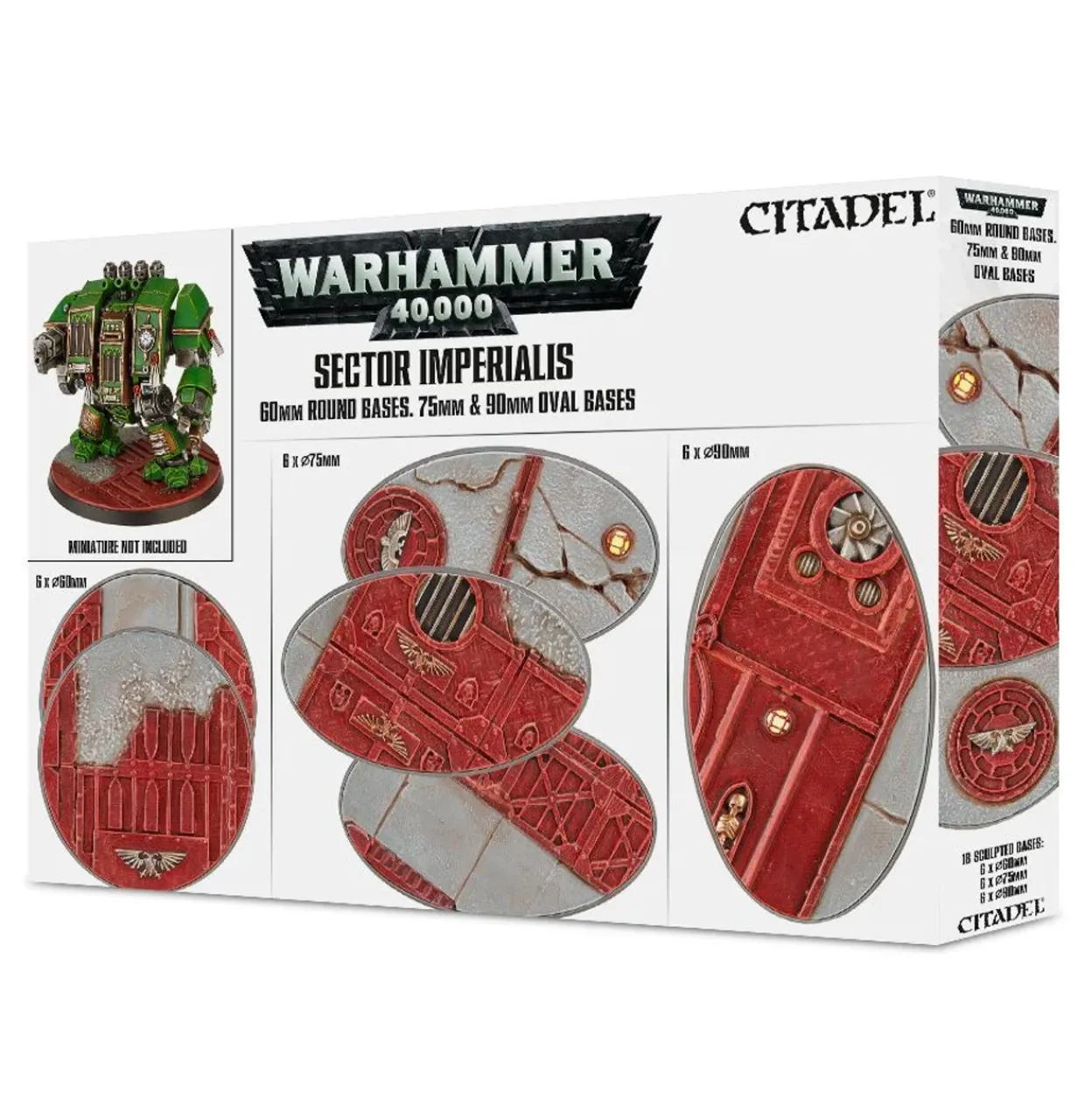 Citadel Sector Imperialis 60mm Round, 75mm Oval & 90mm Oval Bases