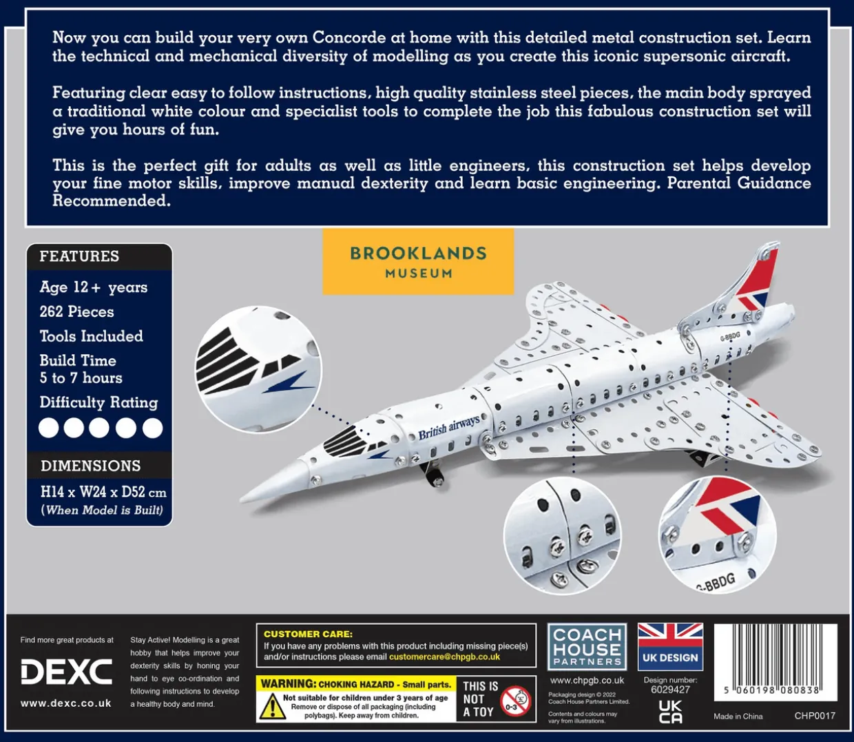 Coach House Partners - Concorde Airliner - Metal Construction Set