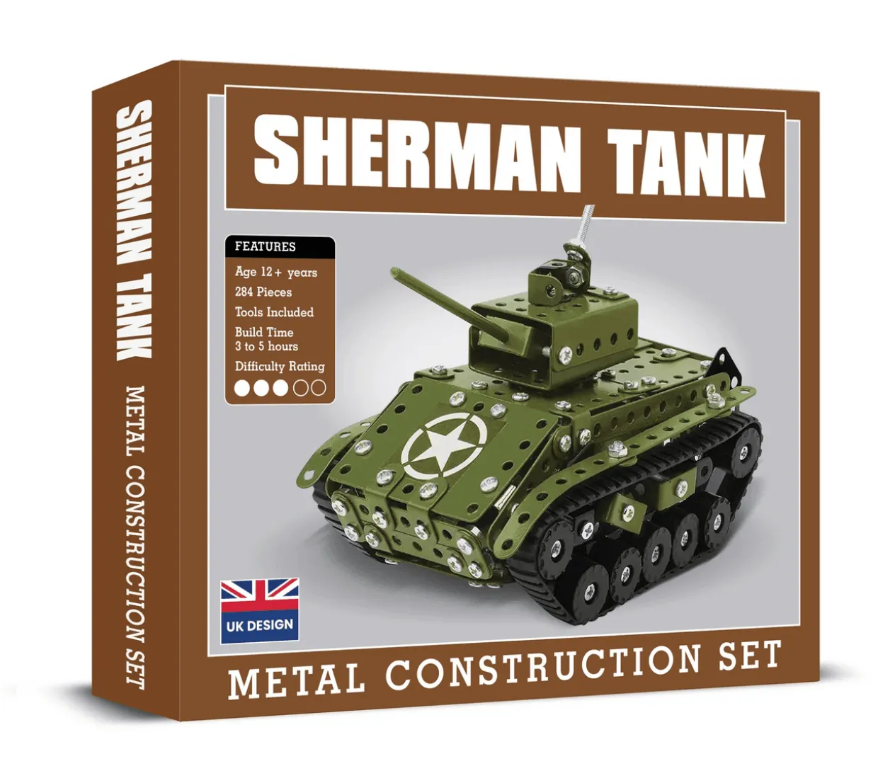 Coach House Partners - M4 Sherman Tank - Metal Construction Set
