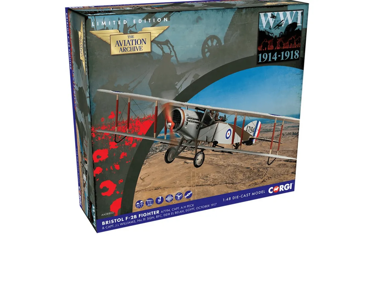 Corgi 1/48 Bristol F-2B Fighter, RAF No.111 SQN Diecast Model