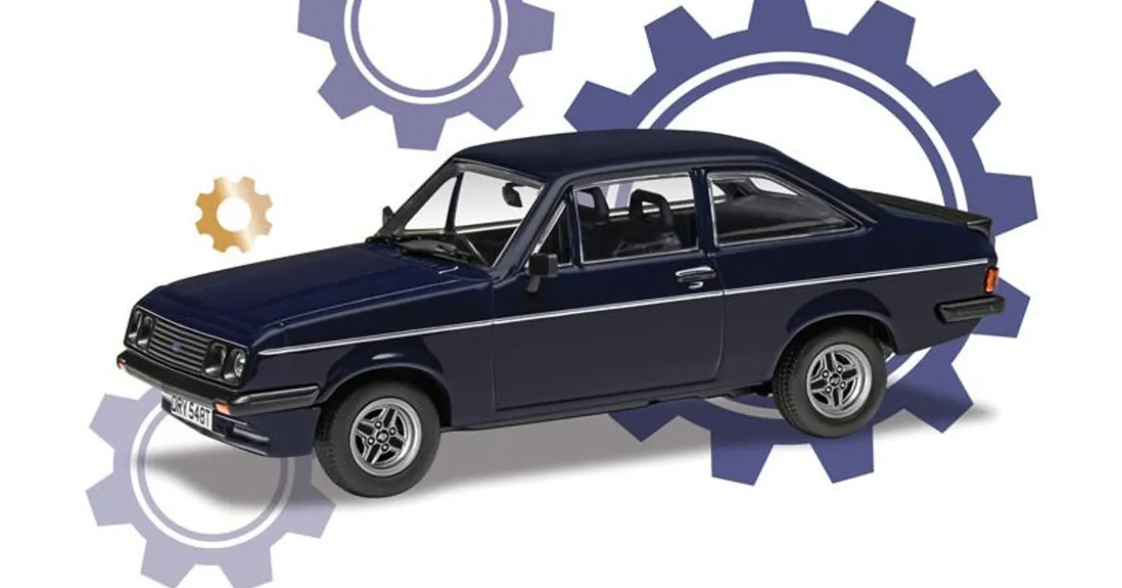 Corgi 1/43 Ford Escort Mk2 RS2000, Midnight Blue (Richard Hammond's The Smallest Cog)