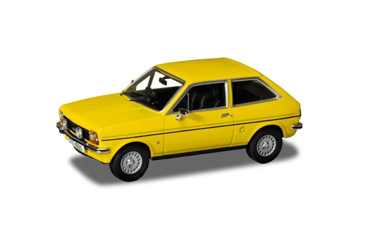 Corgi 1/43 Ford Fiesta Mk I, 1.1 Ghia, Signal Yellow Diecast Model