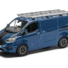 Corgi 1/43 Ford Transit Custom Sport, Chrome Blue Diecast Model