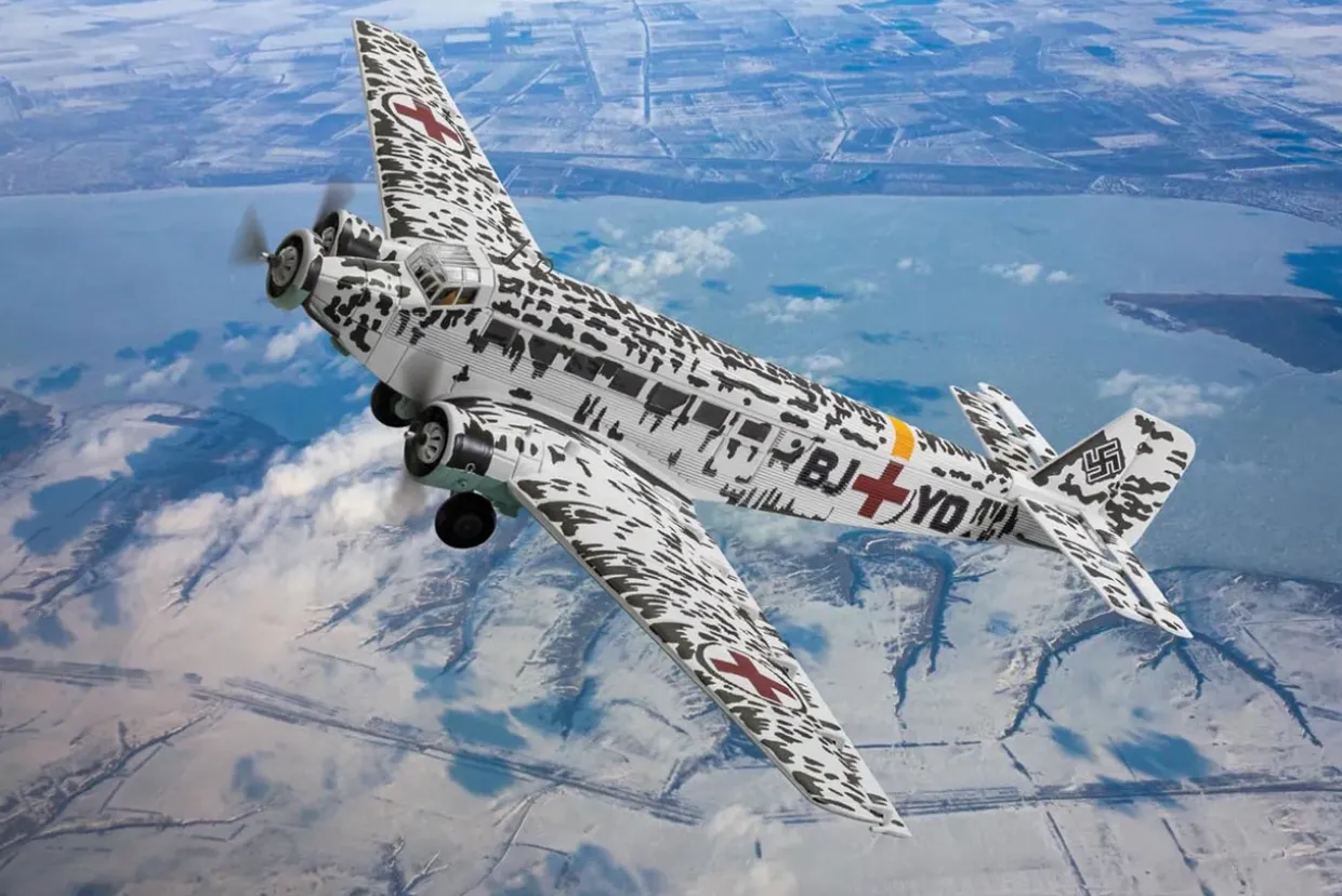 Corgi 1/72 Junkers Ju-52/3M Air Ambulance, Stalingrad Evacuation Diecast Model