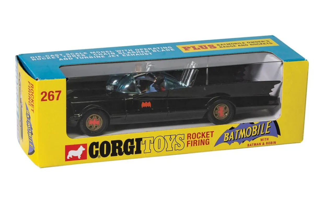 Corgi Batmobile with Batman and Robin Figures Diecast Model