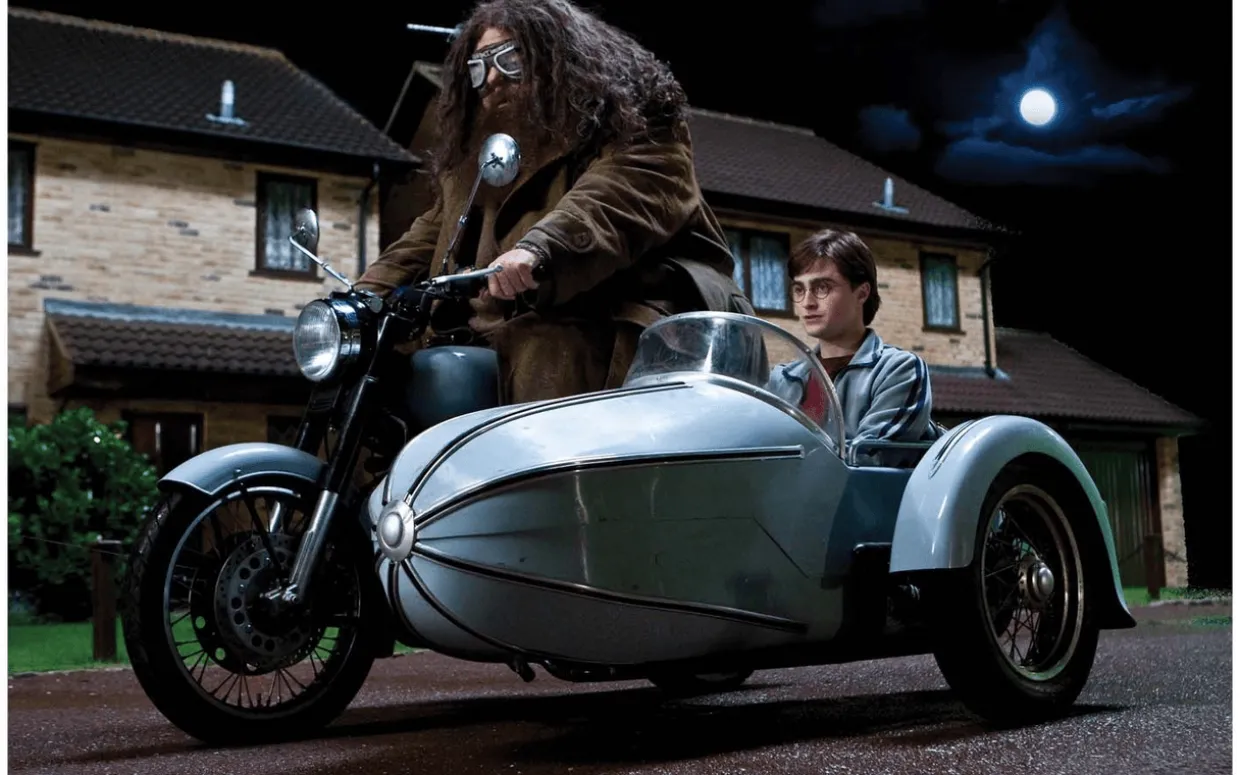 Corgi Harry Potter Hagrid Motorcycle and Sidecar Diecast Model