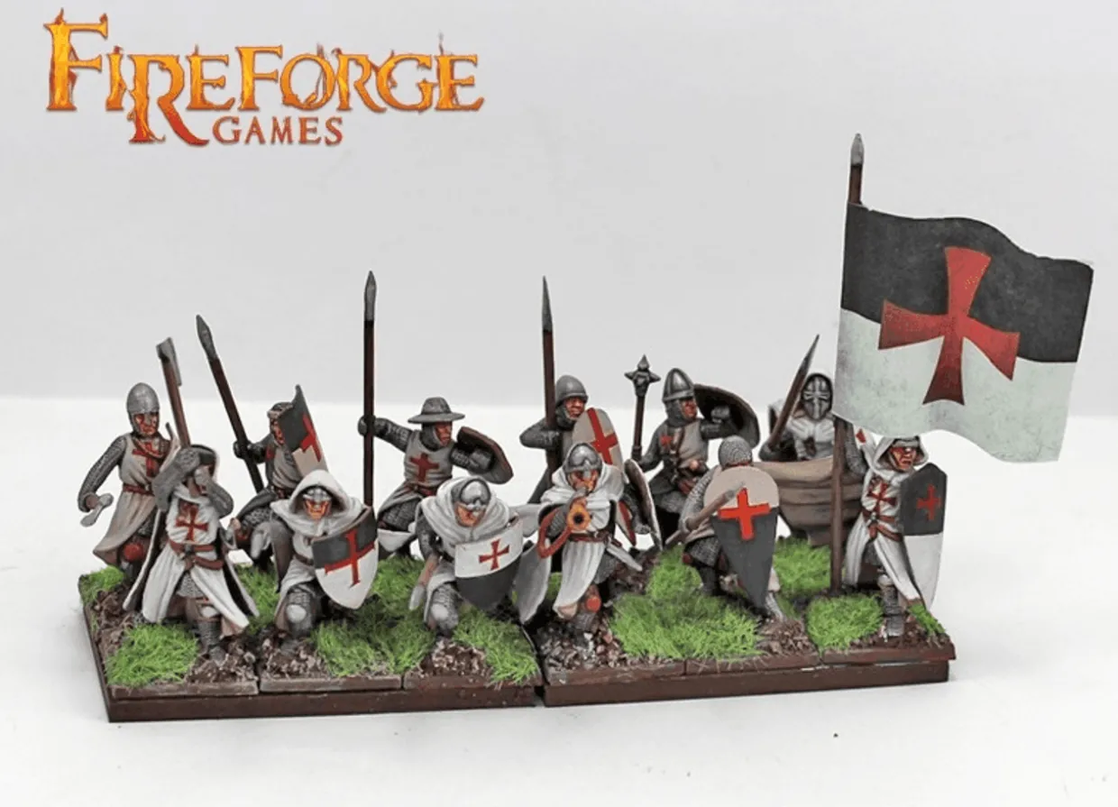 Fireforge Games 28mm Deus Vult - Templar Infantry