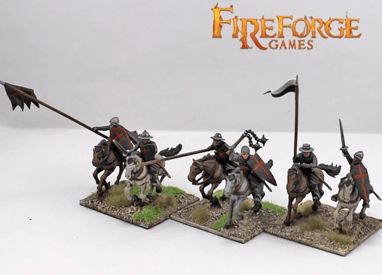 Fireforge Games 28mm Deus Vult - Mounted Sergeants