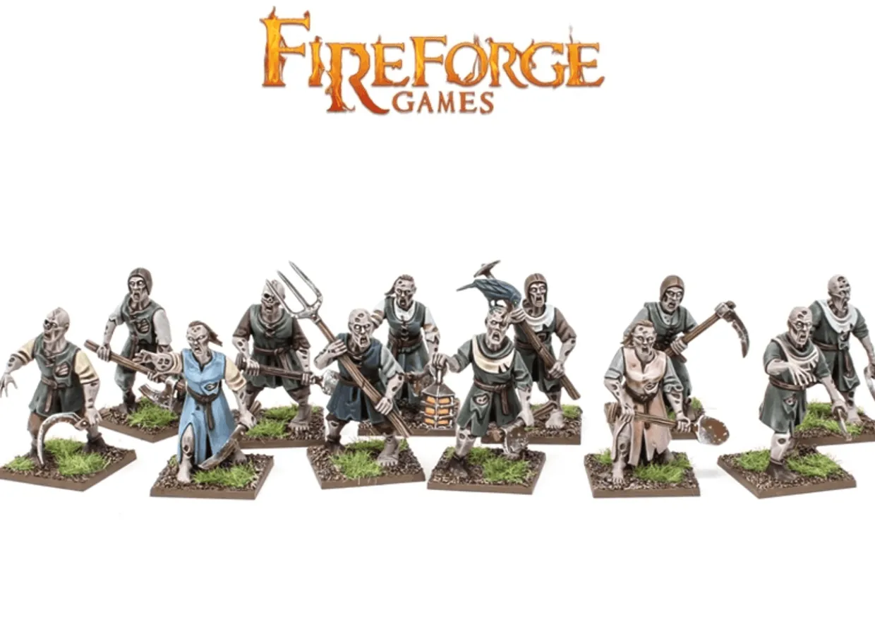 Fireforge Games 28mm Forgotten World - Living Dead Peasants