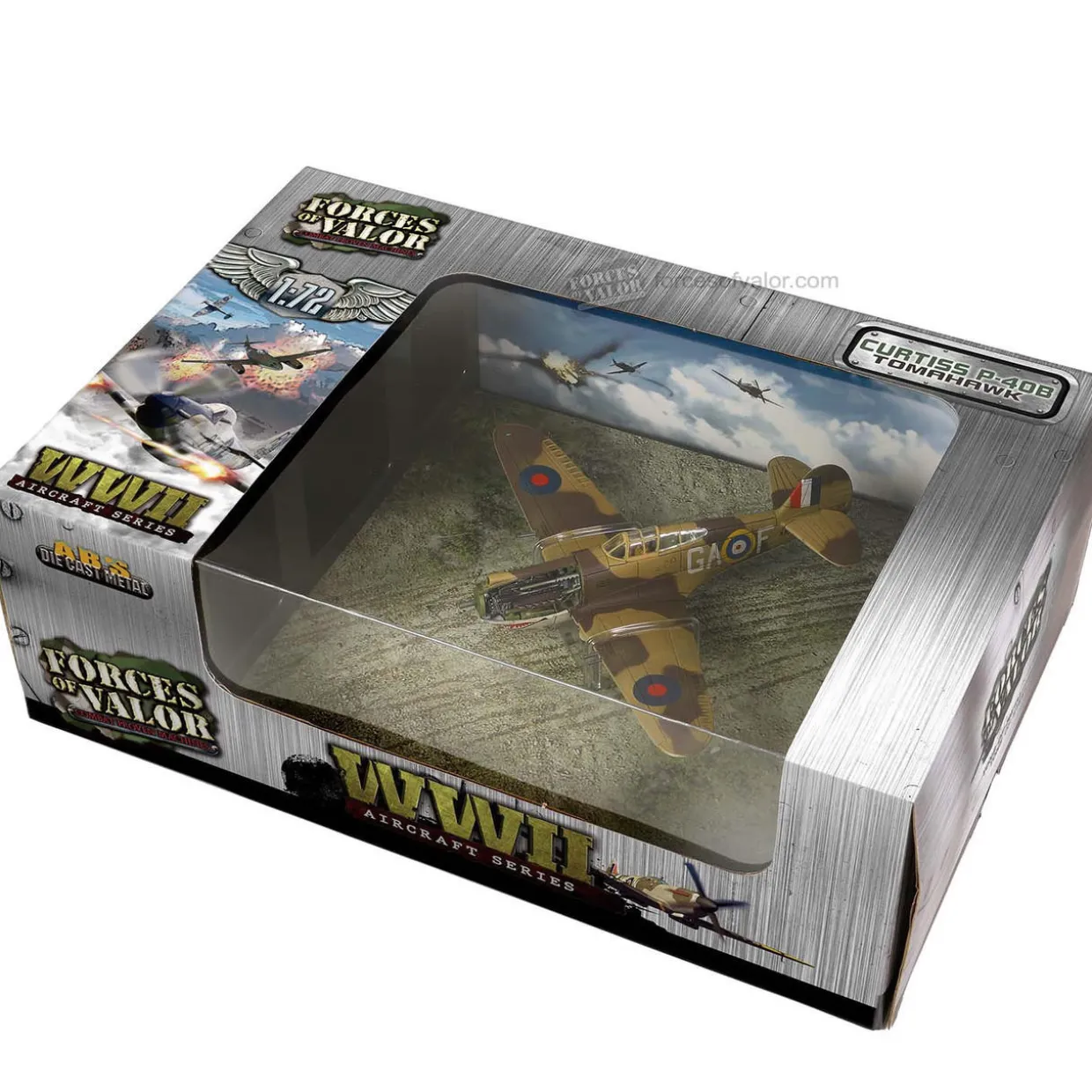 Forces Of Valor 1/72 Curtiss P-40B / Tomahawk Mk IB RAF 112 Squadron Diecast Model