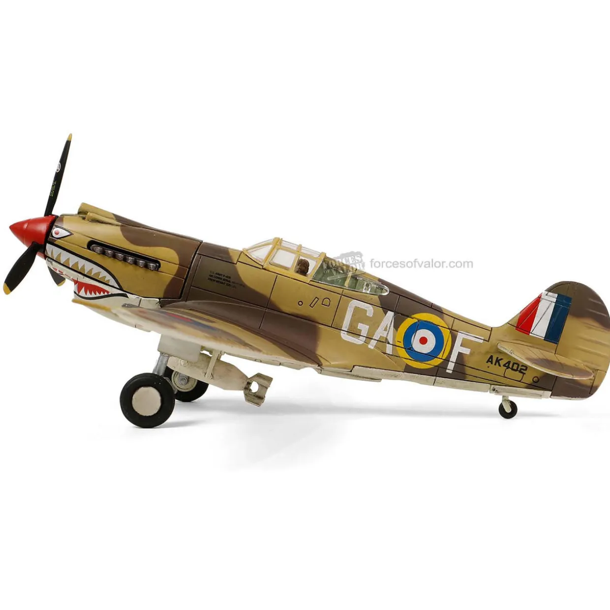 Forces Of Valor 1/72 Curtiss P-40B / Tomahawk Mk IB RAF 112 Squadron Diecast Model