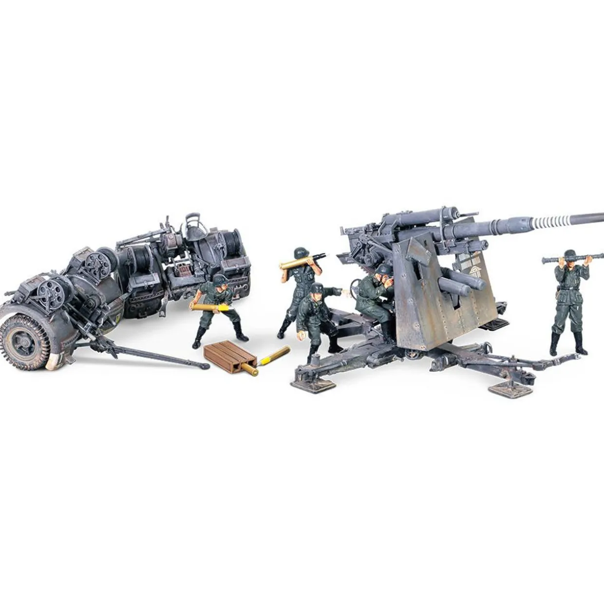 Forces Of Valor 1/32 German Krupp Flak 36 with Flak Rohr 36 gun barrel & sd. 202 tow vehicle Diecast Model