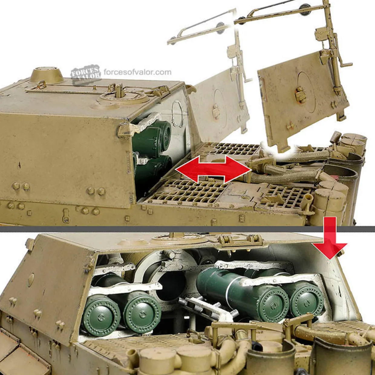 Forces Of Valor 1/32 German Sturmmorserwagen 606/4 Mit 38cm RW 61 L/3.5 Sturmtiger Diecast Model