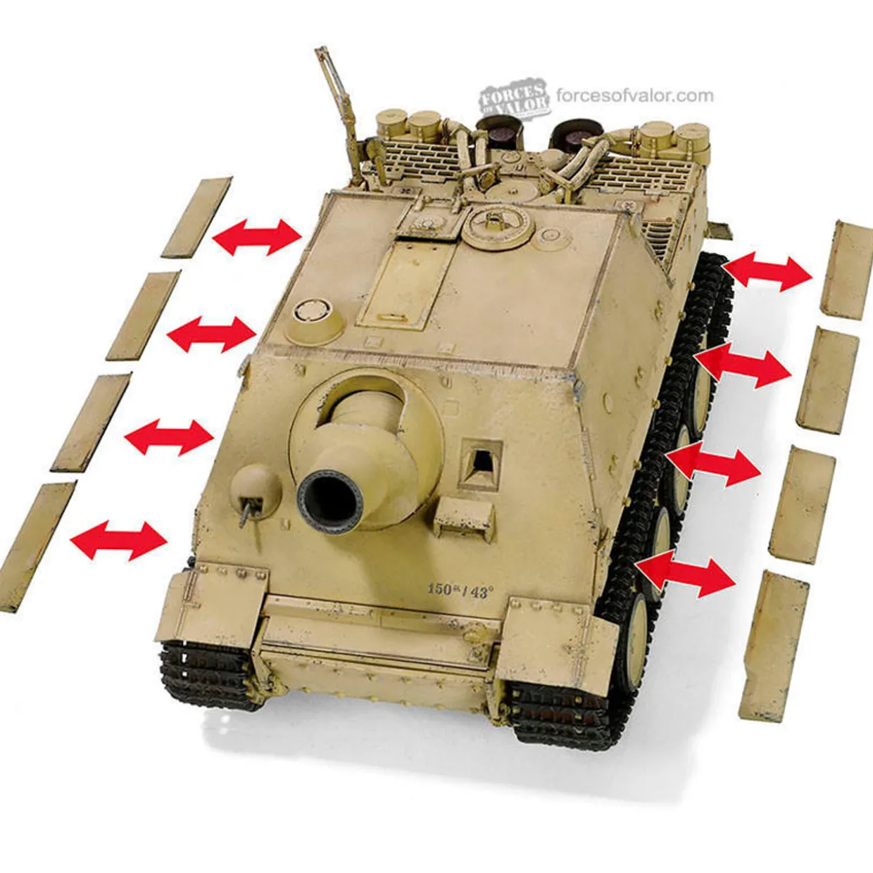 Forces Of Valor 1/32 German Sturmmorserwagen 606/4 Mit 38cm RW 61 L/3.5 Sturmtiger Diecast Model