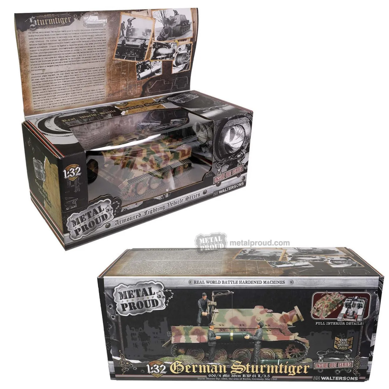 Forces Of Valor 1/32 German Sturmmorserwagen 606/4 Mit 38cm RW 61 L/3.5 "Sturmtiger" Diecast Model