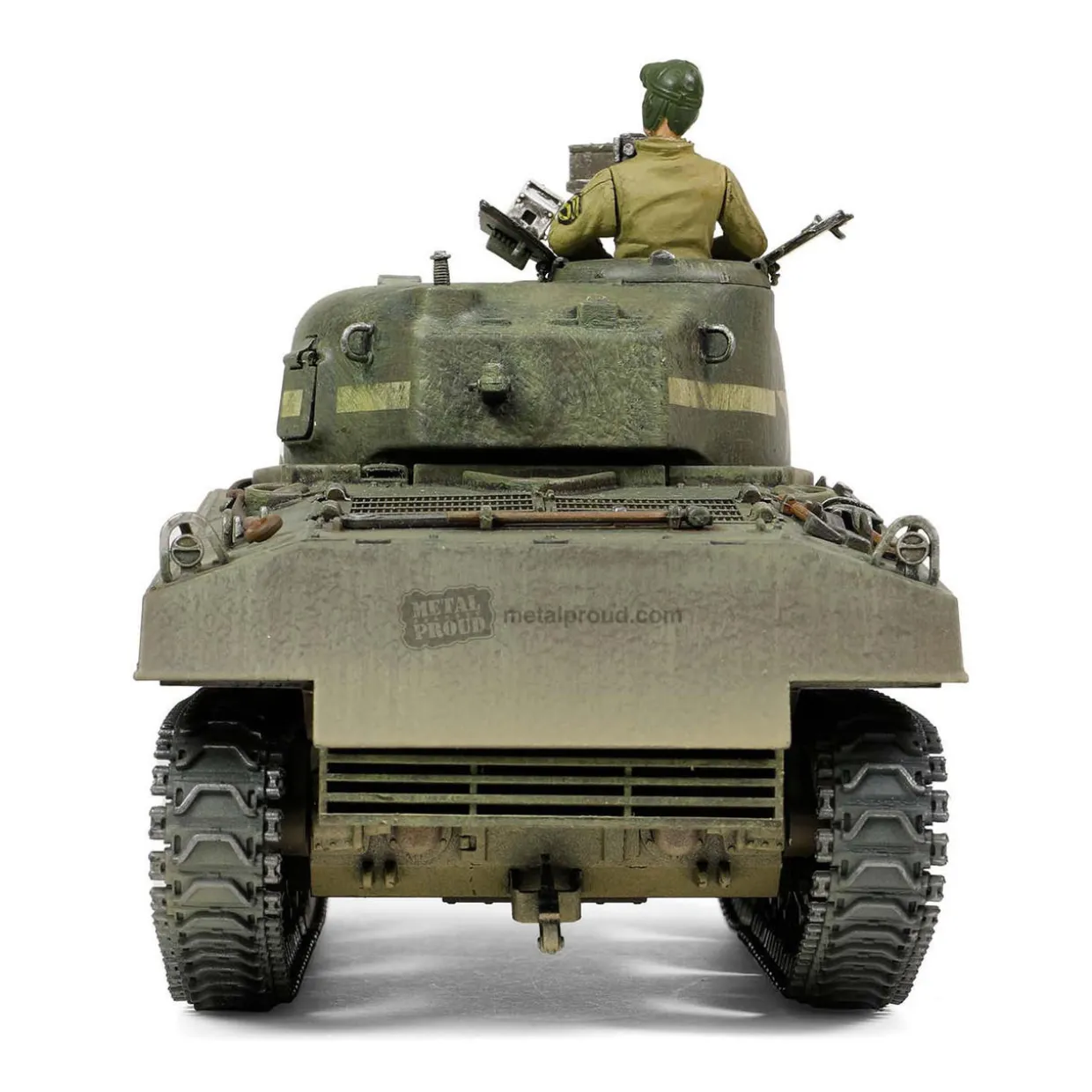 Forces Of Valor 1/32 U.S. Medium Tank Sherman M4A3 (75), VVSS Suspension & 57° Glacis Direct Vision Diecast Model