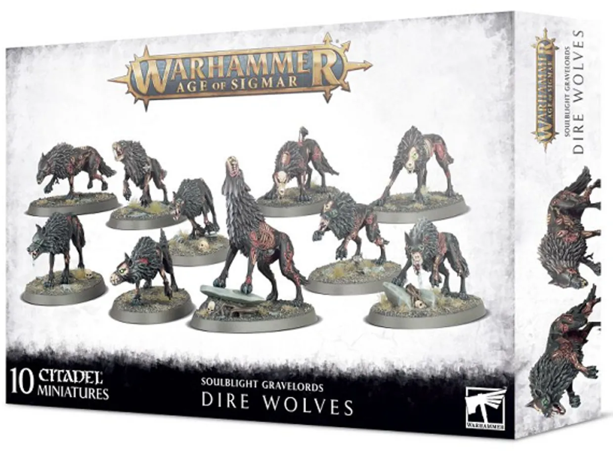 Games Workshop Age of Sigmar - Soulblight Gravelords - Dire Wolves