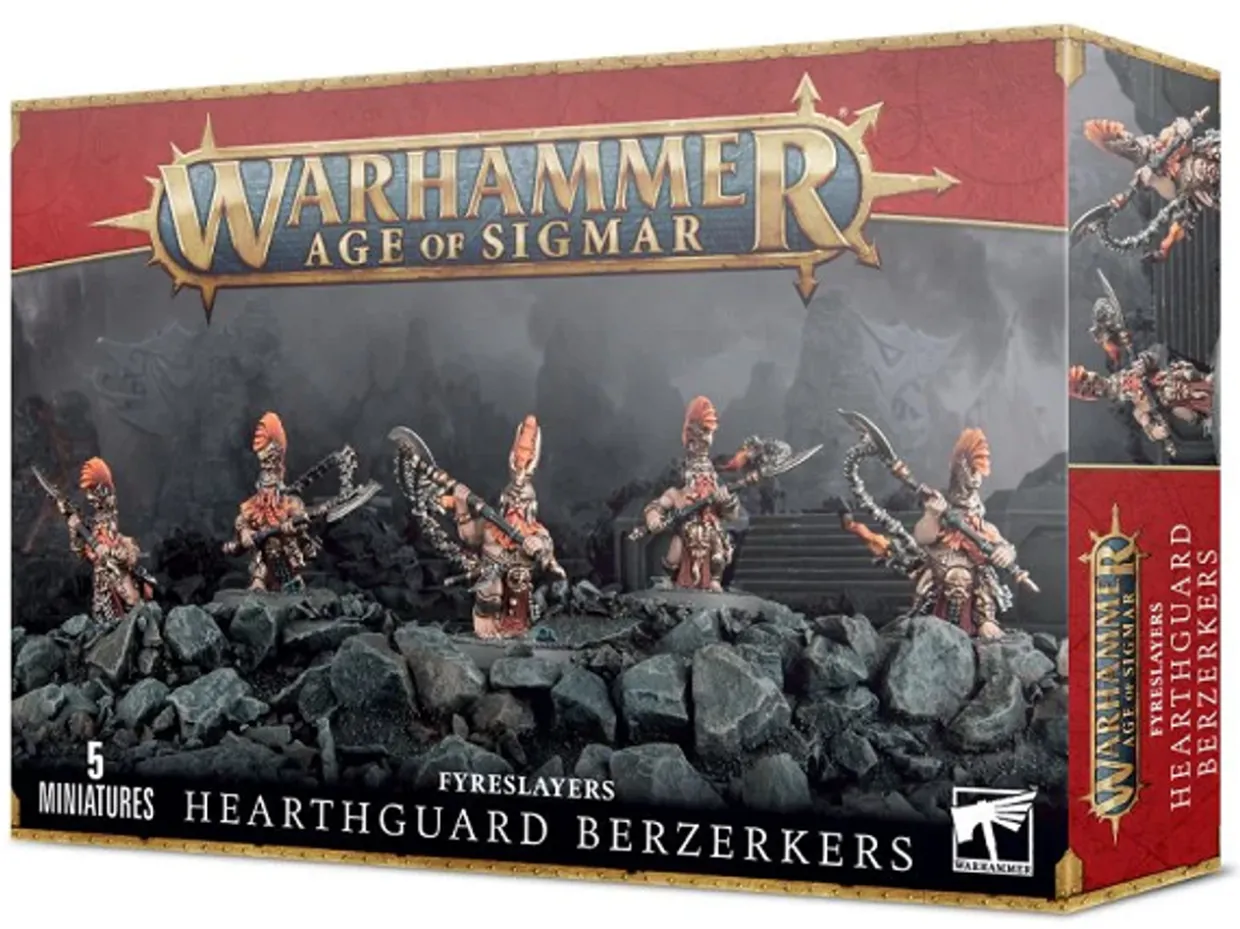Games Workshop Age of Sigmar - Fyreslayers - Hearthguard Berzerkers or Auric Hearthguard