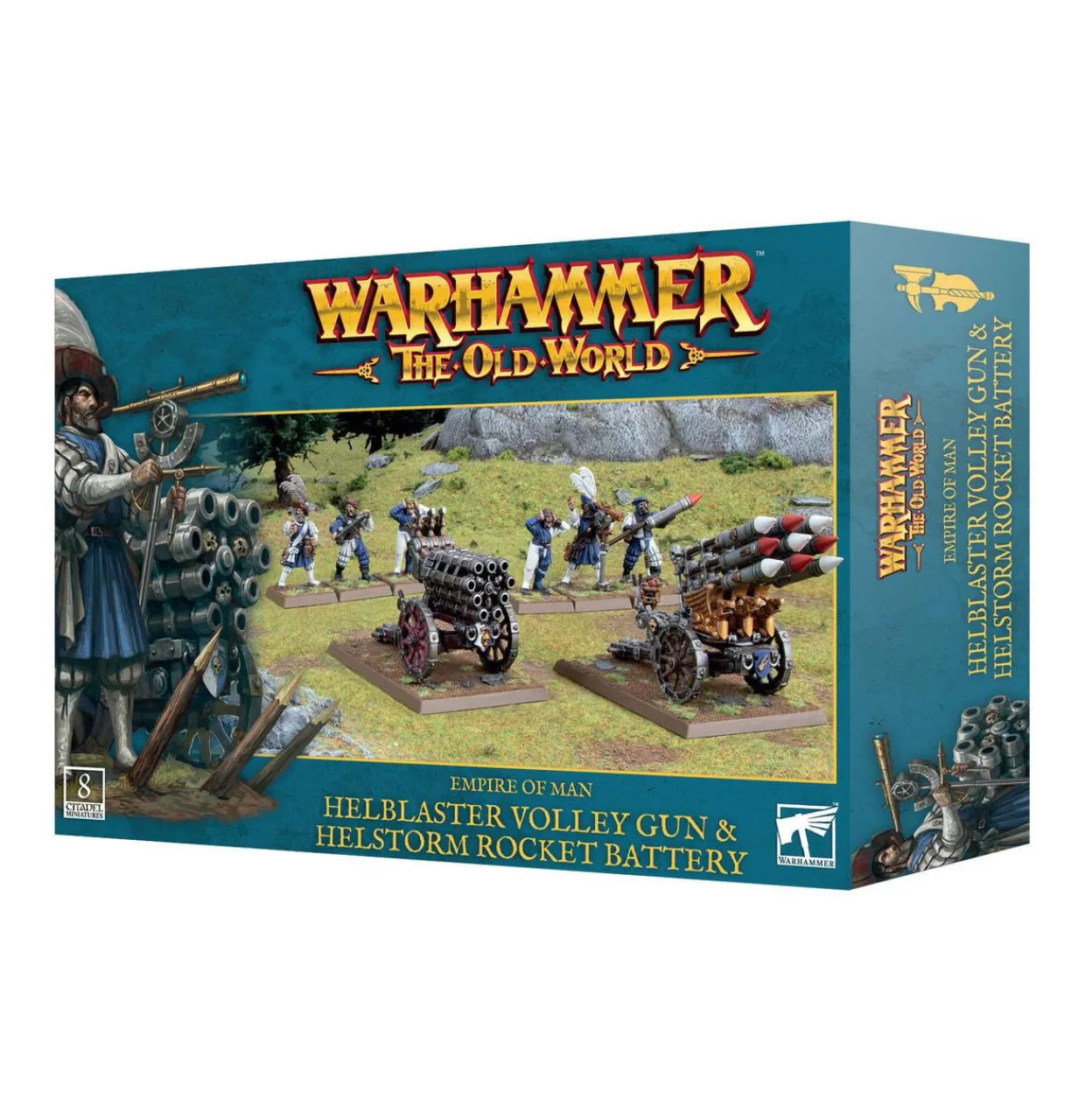 Games Workshop Warhammer The Old World - Empire of Man - Helblaster Volley Gun & Helstorm Rocket Battery