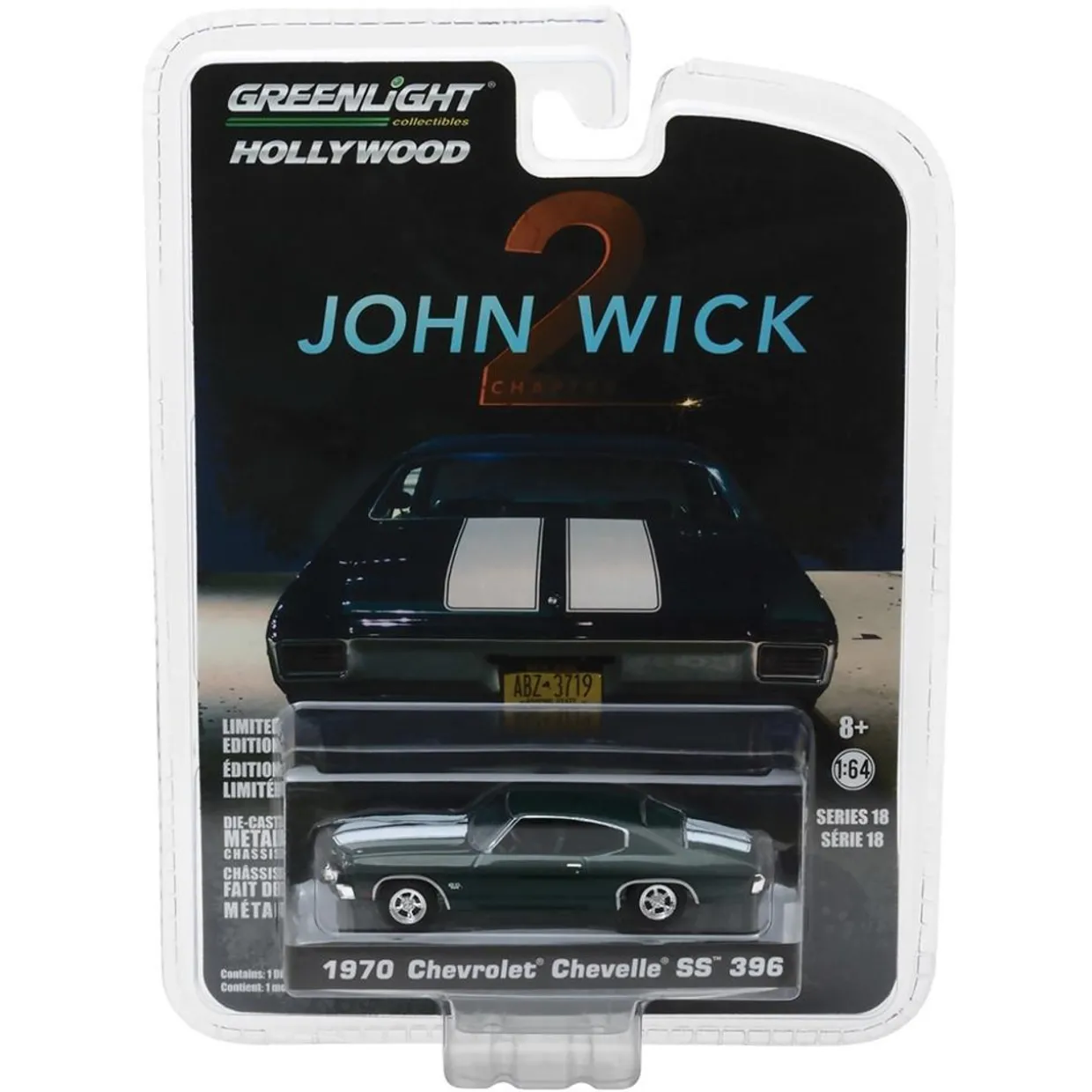 Greenlight 1/64 John Wick 2 (2017 Movie) 1970 Chevrolet Chevelle SS 396
