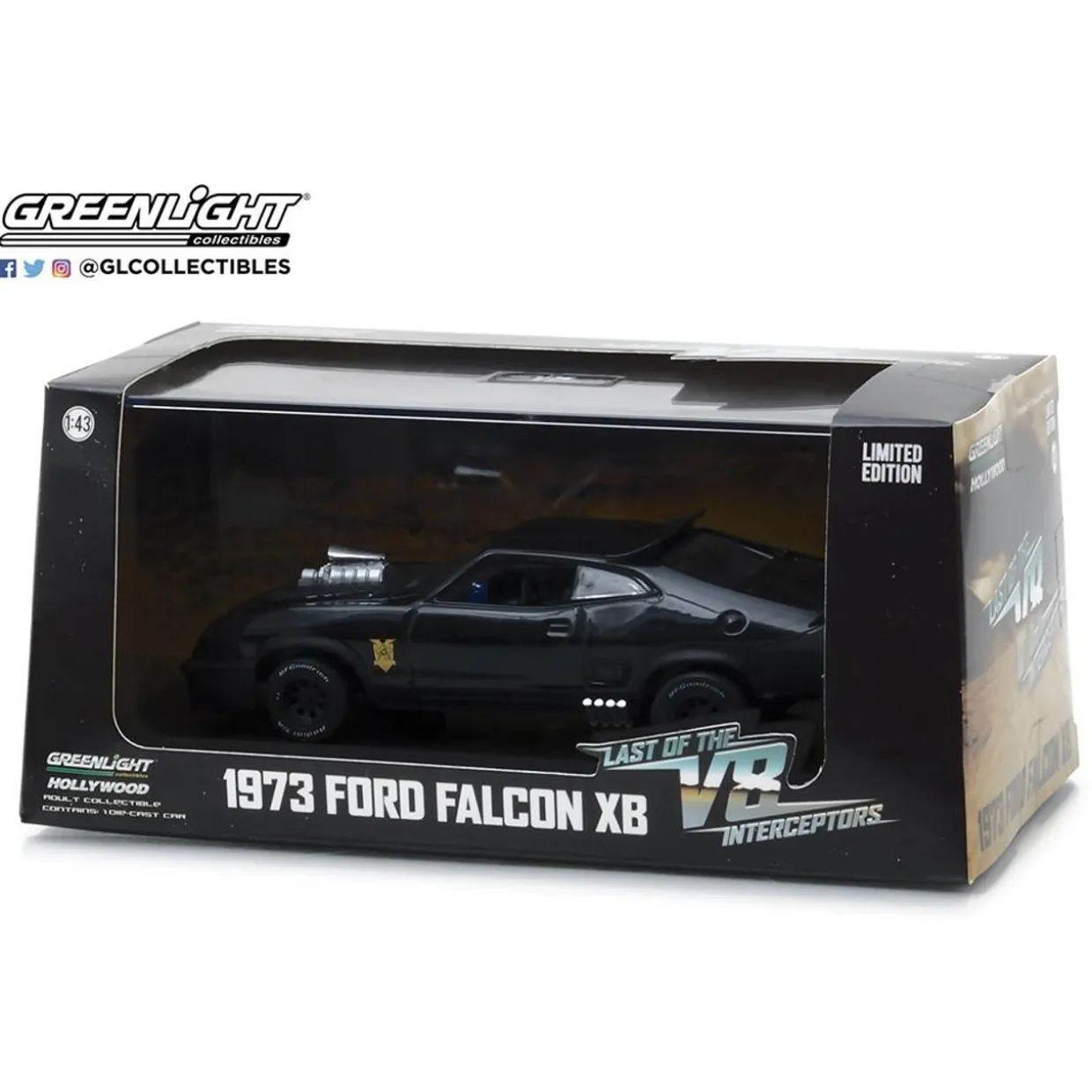 Greenlight 1/43 Last of the V8 Interceptors (1979 Mad Max Movie) - 1973 Ford Falcon XB