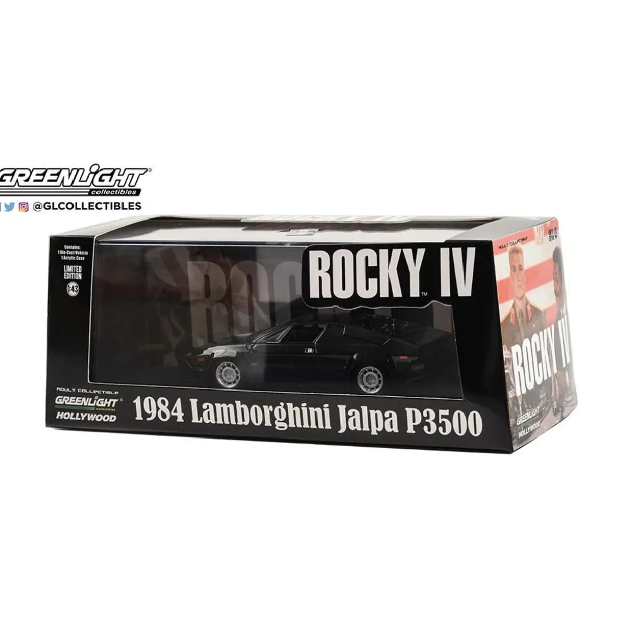 Greenlight 1/43 Rocky IV (1985 Movie) 1984 Lamborghini Jalpa P3500