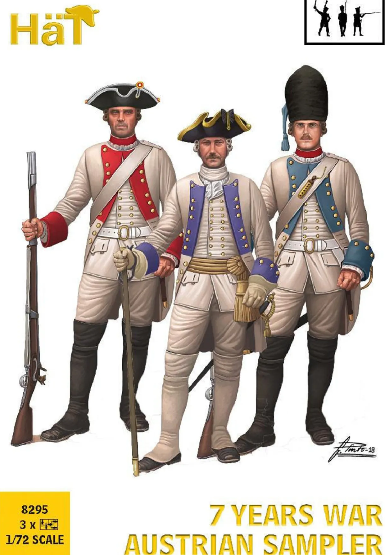 Hat Industrie 1/72 7 Years War Austrians Sampler