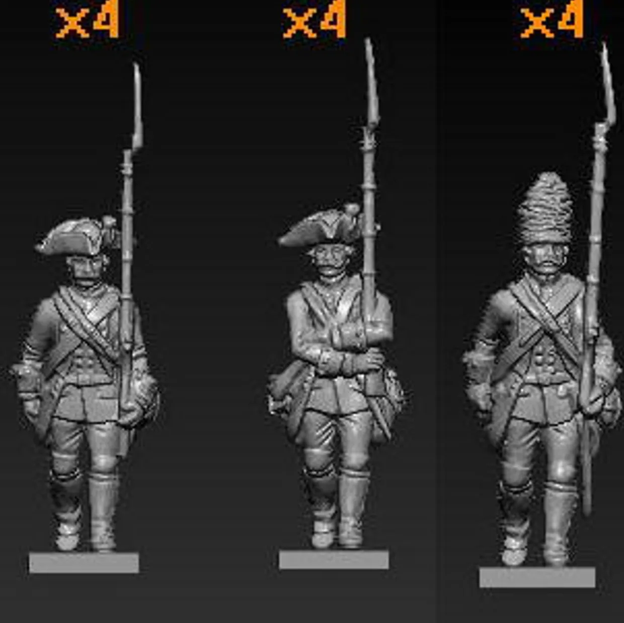 Hat Industrie 1/72 7 Years War Austrians Marching