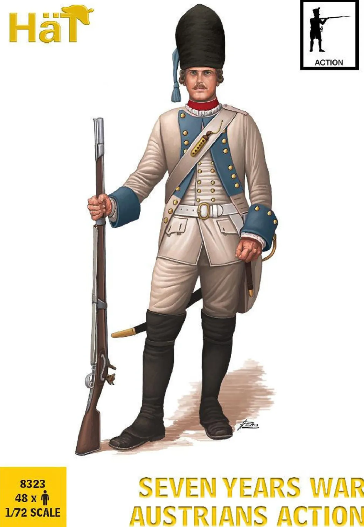 Hat Industrie 1/72 7 Years War Austrians Action