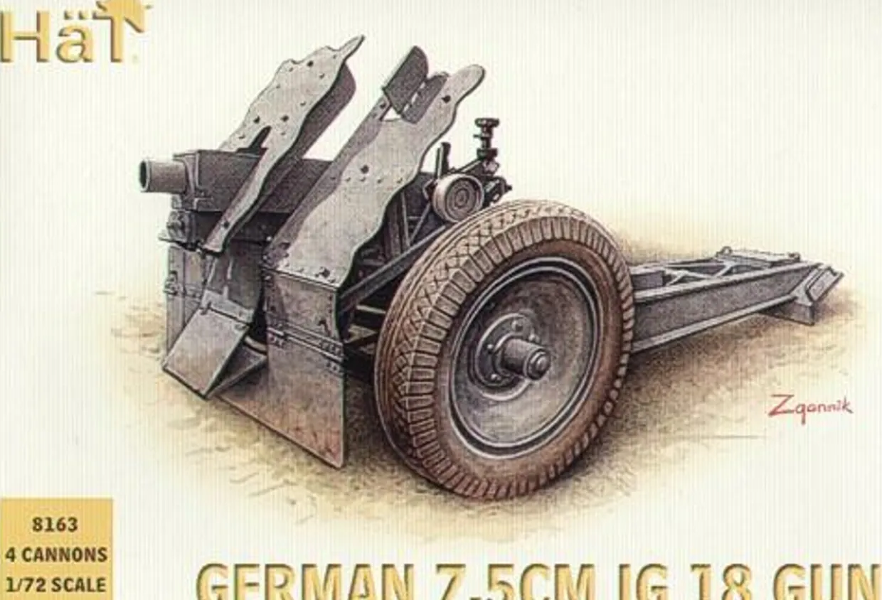 Hat Industrie 1/72 German (WWII) 75mm IG18 infantry gun