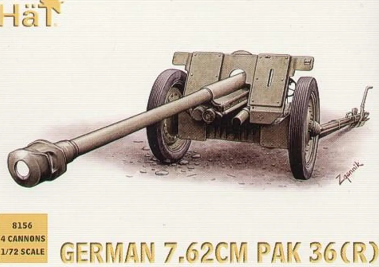 Hat Industrie 1/72 German (WWII) Pak-36r anti tank gun
