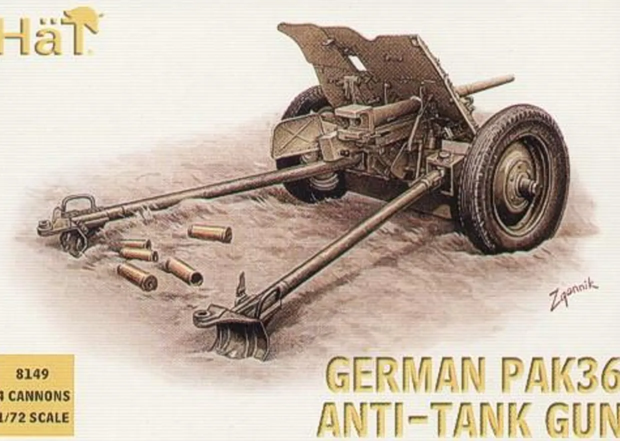 Hat Industrie 1/72 German (WWII) Pak-36 37mm anti tank gun