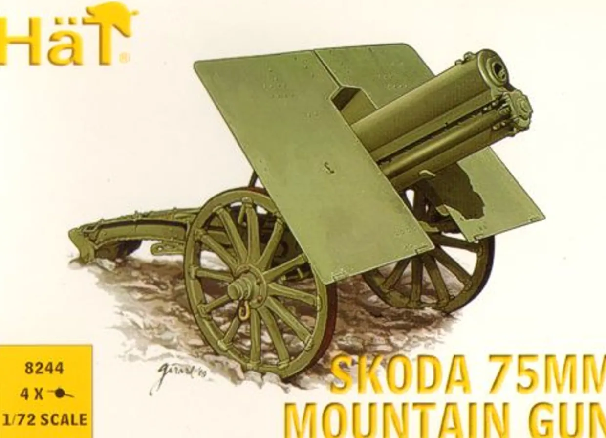 Hat Industrie 1/72 WWI Austro-Hungarian Skoda 75mm Mountain Gun