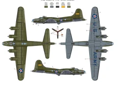 Hong Kong Models 1/32 Boeing B-17E/F Flying Fortress Model Kit