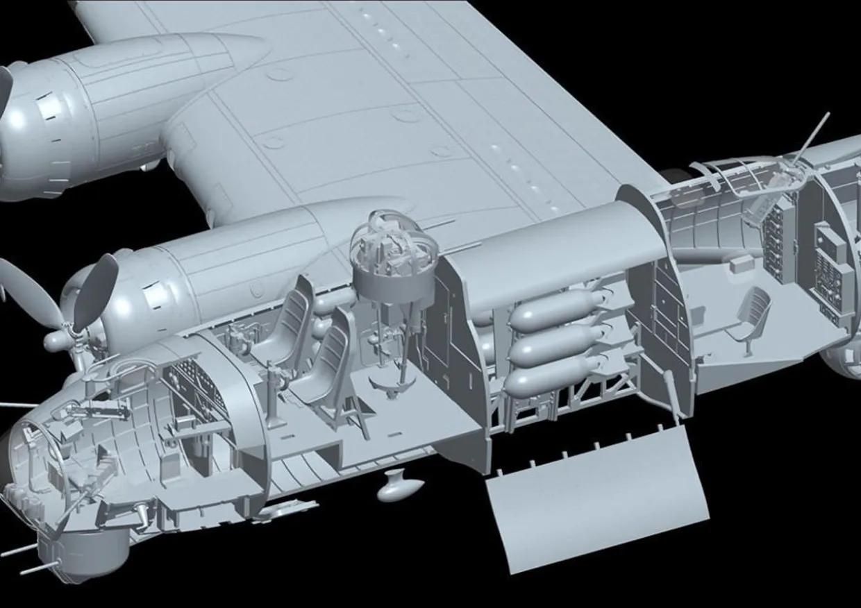 Hong Kong Models 1/48 Boeing B-17G Flying Fortress Early Production Model Kit