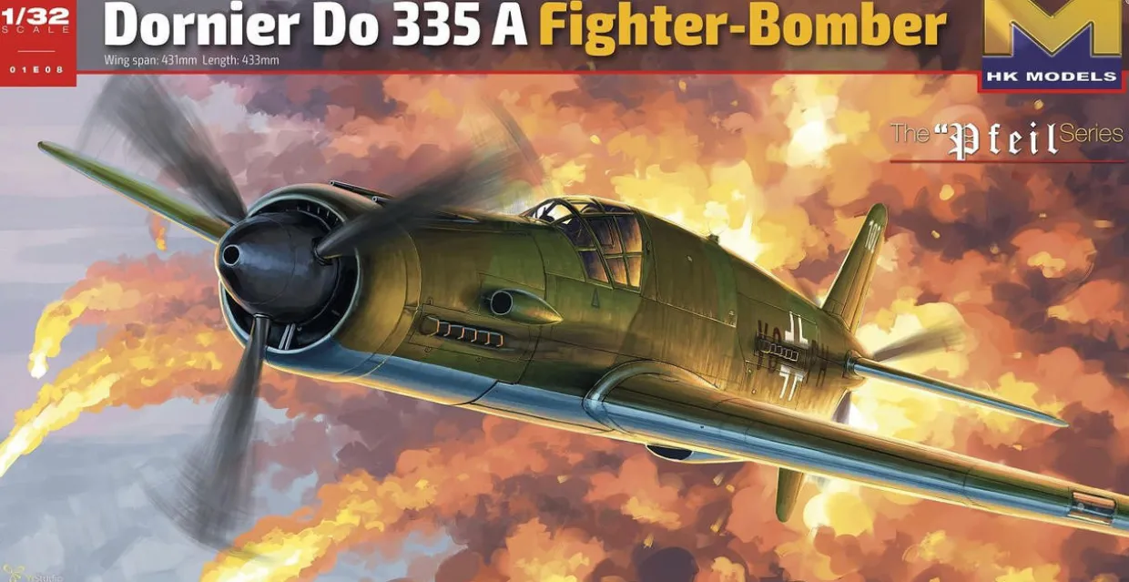 Hong Kong Models 1/32 Dornier 335 A Fighter-Bomber Model Kit