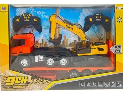 HuiNa RC 1/24 2.4G 9CH Platform Trailer & 6CH Excavator RTR