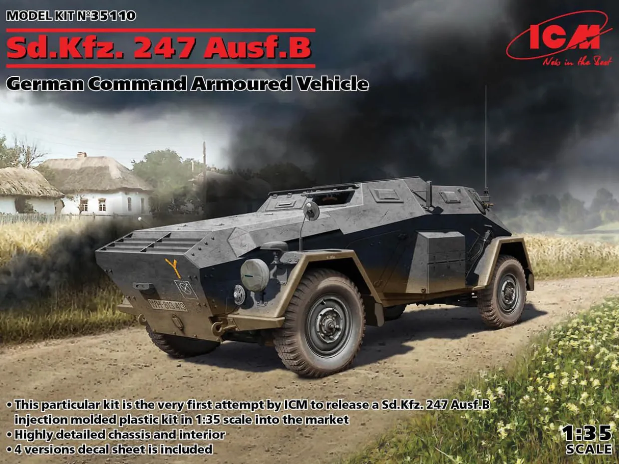 ICM 1/35 Ad.Kfz. 247 Ausf.B German Armoured Vehicle