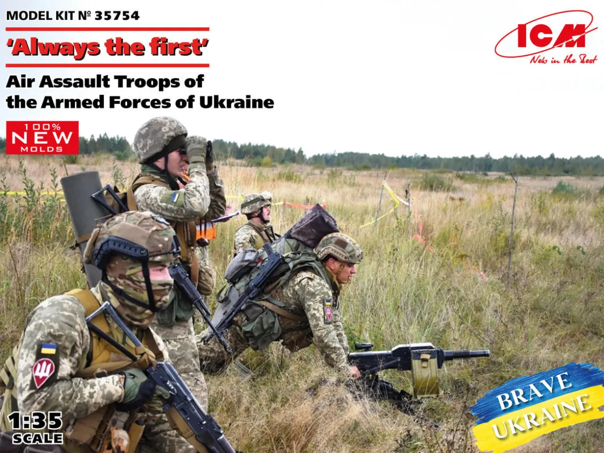 ICM 1/35 "Always the First." Air assault troops of the Armed Forces of Ukraine Model Figures