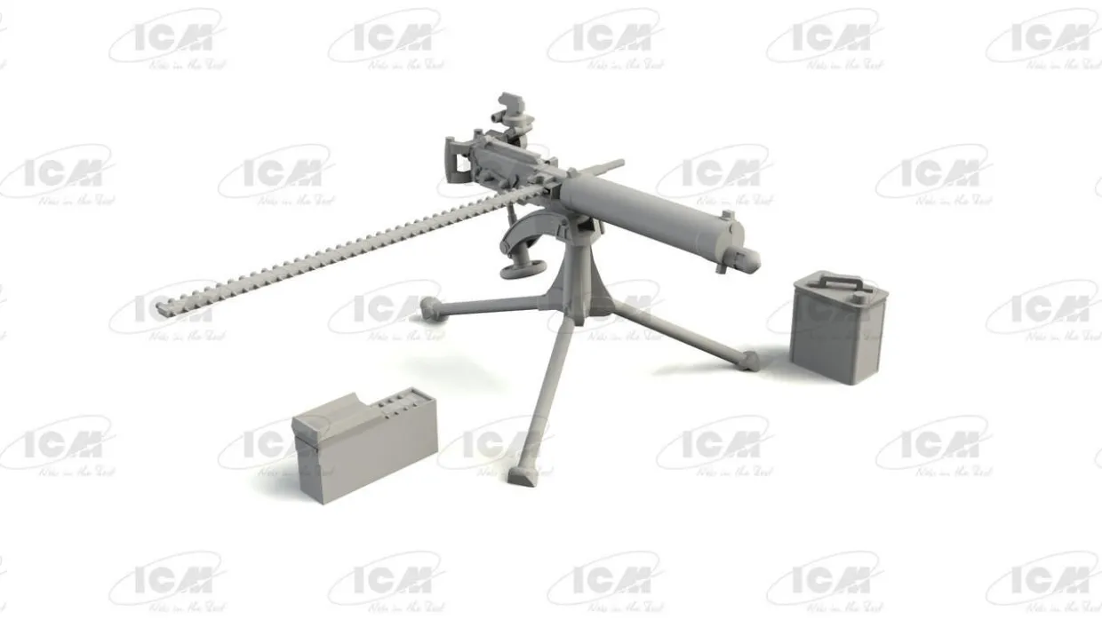 ICM 1/35 British Vickers Machine Gun Model Kit