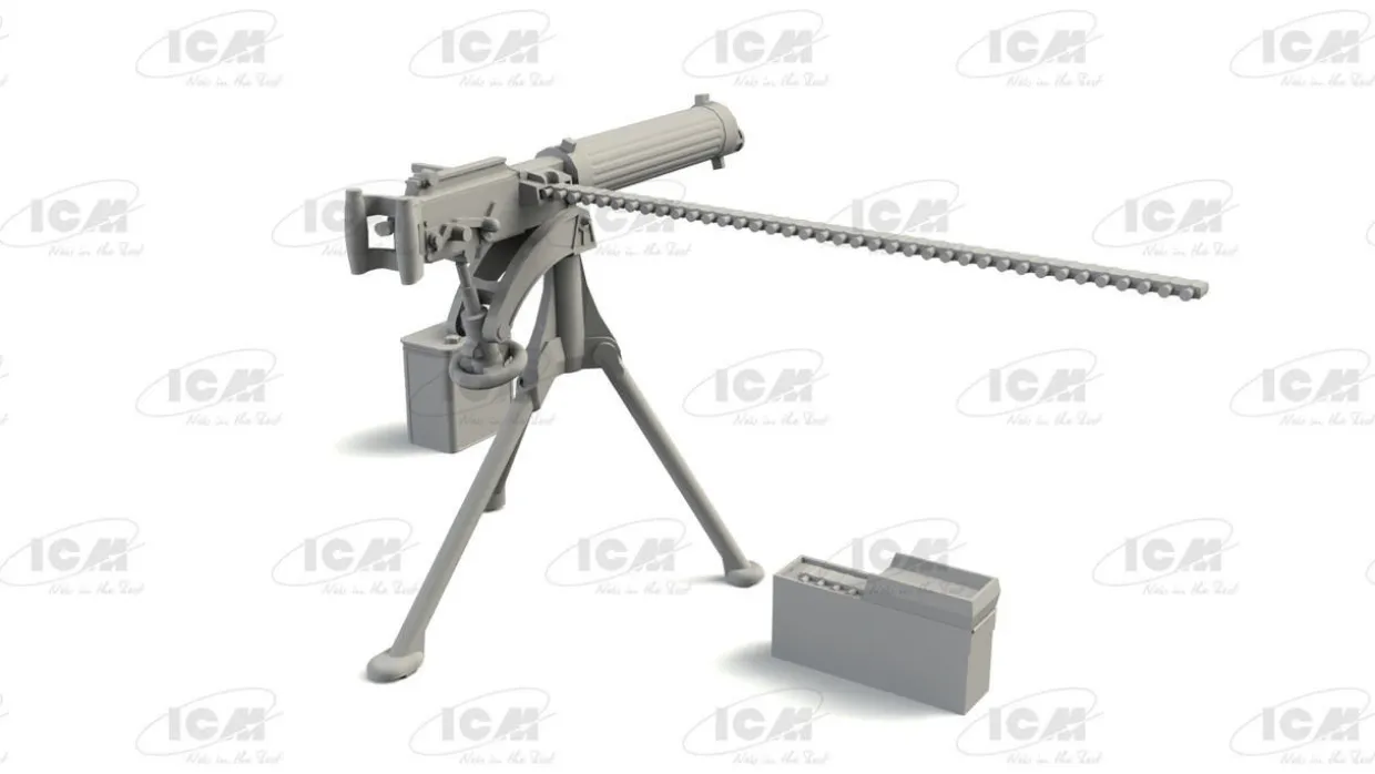 ICM 1/35 British Vickers Machine Gun Model Kit