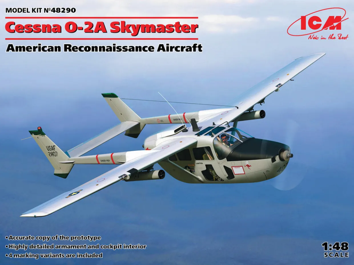ICM 1/48 Cessna O-2A Skymaster Model Kit