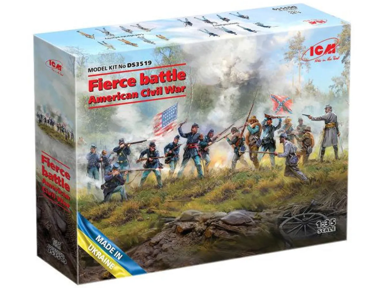 ICM 1/35 Fierce Battle American Civil War Diorama Set