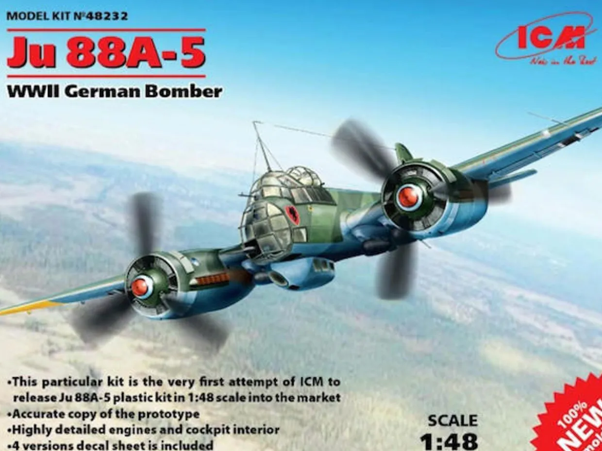 ICM 1/48 Junkers Ju 88A-5 Bomber Model Kit