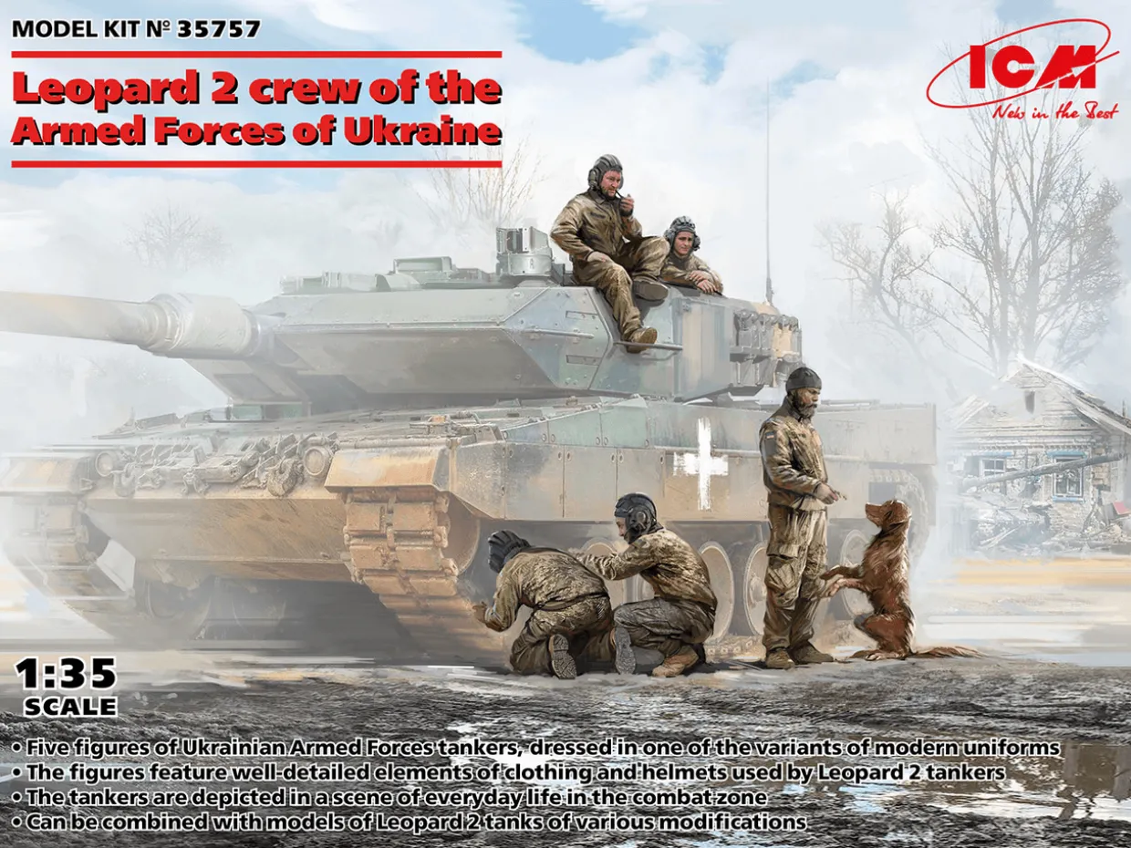 ICM 1/35 Leopard Tank Crew of the Armed Forces of Ukraine