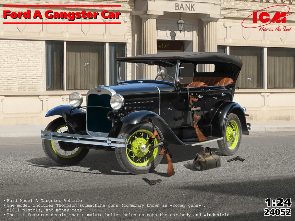 ICM 1/24 Model A Gangster Car