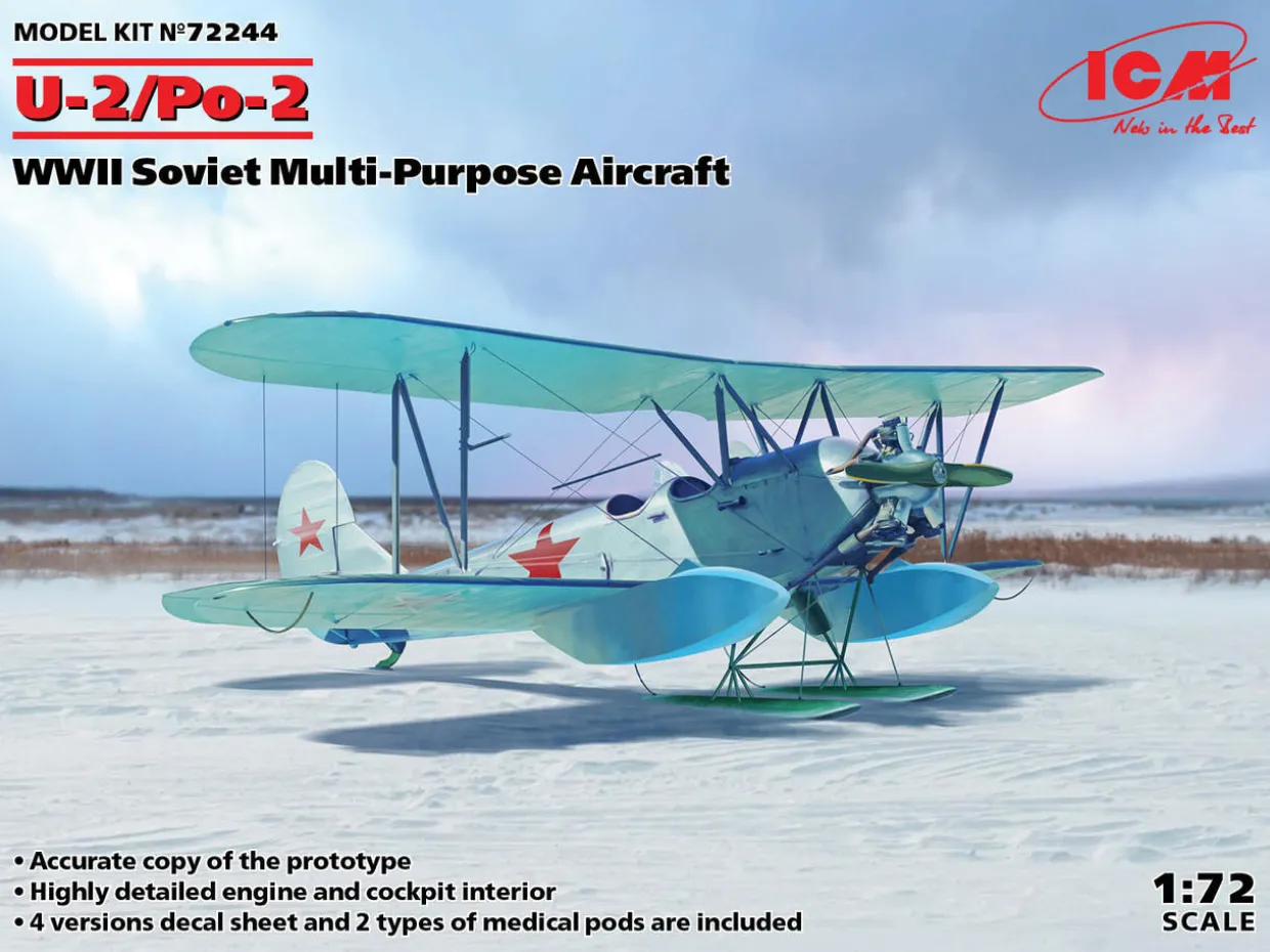 ICM 1/72 Polikarpov U-2/Po-2 Model Kit