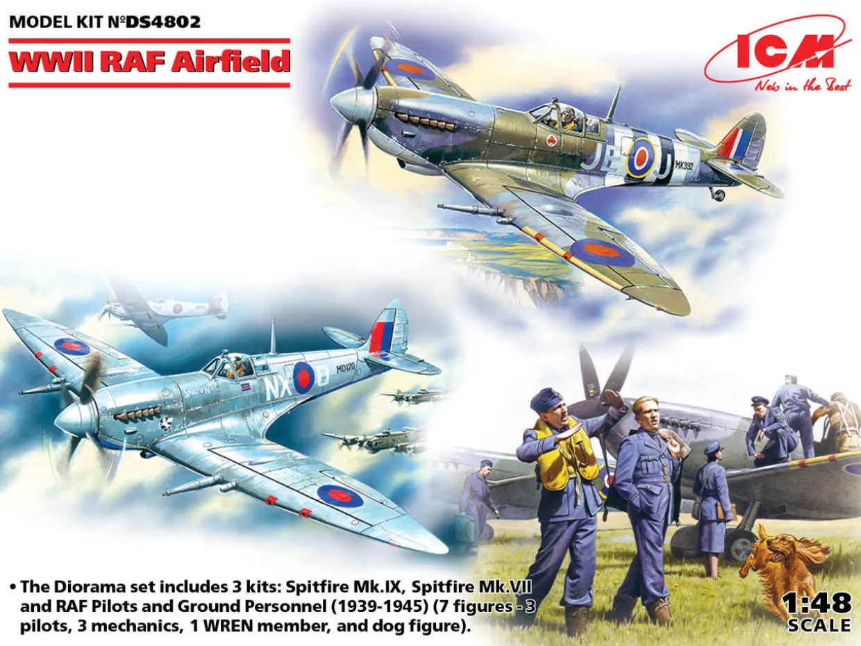 ICM 1/48 RAF Airfield Diorama Model Kit